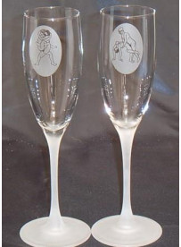 Coffret de 2 flutes à champagne Personnalisés