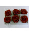 Boîte de 6 roses en cire rouge