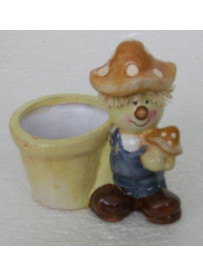 Cache pot personnage champignon