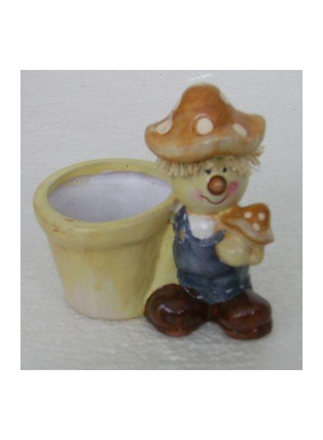 Cache pot personnage champignon