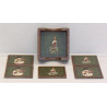 Sous verres bois 10X10X4 cm