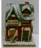 Maison de Montagne neige lumineuse 20X20X26 cm