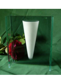 1pc Vase En Verre Fixé Mur Boule Coeur Hexagone Fleur Cône - Temu Canada