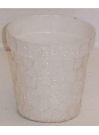 cache pot blanc 11 cm
