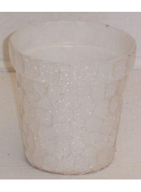 cache pot blanc 11 cm