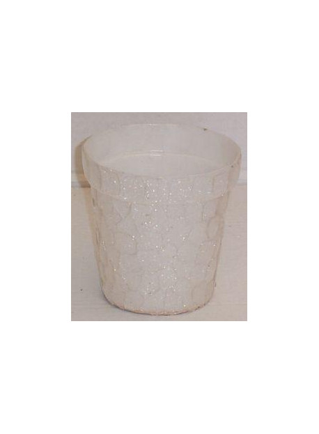 cache pot blanc 11 cm