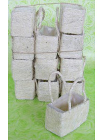 lot de 6 sacs sisal naturel