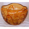 Vase rond orange 16.5X16.5X10.5 cm