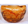 Vase rond orange 19.5X19.5X14 cm