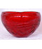 Vase rond rouge 14X14X8.5 cm