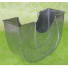 Cache pot métal forme panier