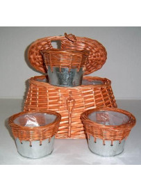 MALETTE COMPOSEE DE 3 PETITS CACHE POT