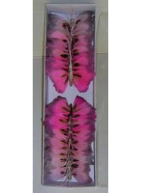 Papillons rose boite de 20 pieces