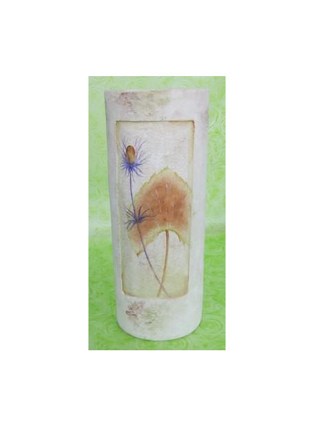 VASE CERAMIQUE DECORATION FEUILLE 35CM