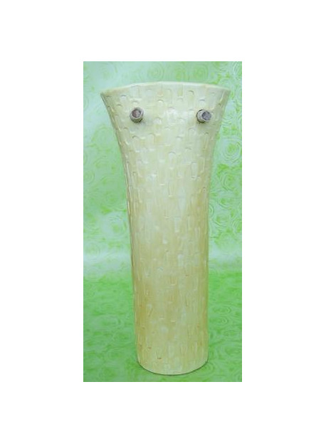 VASE CERAMIQUE JAUNE 40CM