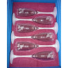 Coffret 6 flutes gravées 