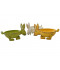 LOT DE 3 COUPES FORME LAPIN