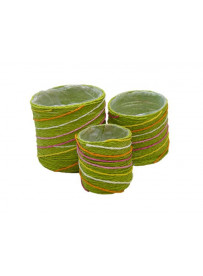 Set de 3 box rond - Vert