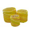 Set de 3 box rond - Jaune