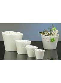 Cache pot h54 cm, plantae Couleur blanc Am.Pm