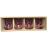 Coffret plumier en bois 4 verres whisky 30cl personnalisé