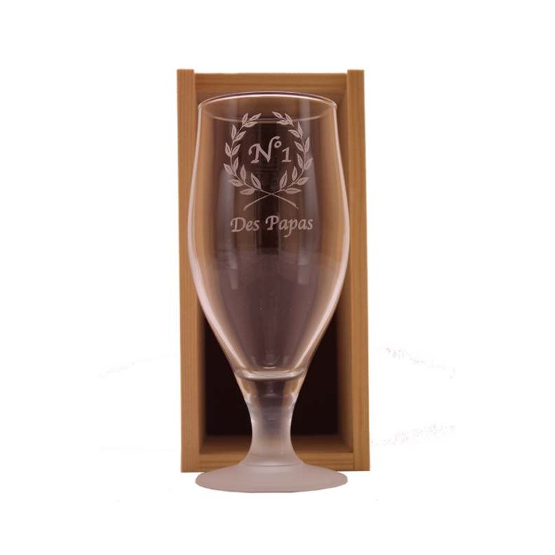 Coffret de 2 verres à bière motif cerf - 18254