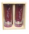 Coffret plumier en bois 2 verres de jus de fruit 33cl personnalisé