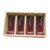Coffret plumier en bois 4 verres de jus de fruit 33cl personnalisé
