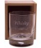 Coffret plumier en bois 1 verre whisky 30 cl personnalisé