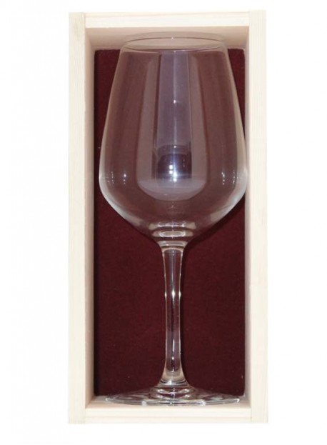 Coffret plumier en bois 1  verre juliette 50cl personnalisé