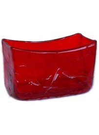 Vase rectangle rouge
