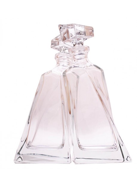 Duo de carafe en cristal