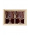 Coffret bois 2verres cognac 41cl