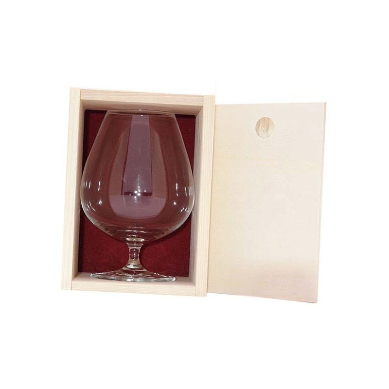 Coffret plumier en bois 1 verres à pastis 16 cl personnalisé - Est