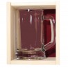 Coffret plumier en bois 1 chope à bière 39,50 cl  personnalisée