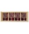 Coffret bois 4 verres cognac 25cl