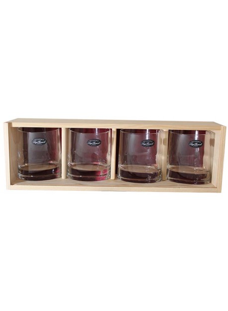 coffret plumier 4 verre whisky véronèse 31cl personnalisé