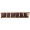 coffret plumier 6 verre whisky véronèse 31cl personnalisé