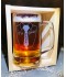 Coffret plumier en bois 1 chope à bière 39,50 cl  personnalisée