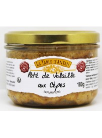 Paté de volaille aux cèpes 180gr