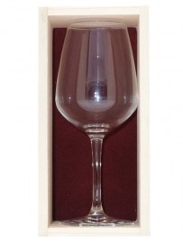 Coffret plumier en bois 1  verre à vin juliette 31cl personnalisé