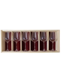 Coffret plumier en bois 6  verres à bière juliette 30cl personnalisé