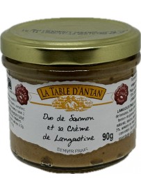 Duo de saumon et sa crème de langoustine 90gr