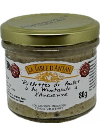 Rillettes de poulet à la moutarde à l'ancienne