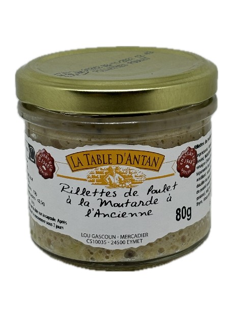 Rillettes de poulet à la moutarde à l'ancienne