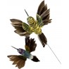 Pics oiseaux  81789 12pces 8.5cm/10cm
