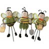 Pics Abeilles métal  3 pces 16cm 94571