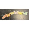 Pics papillon en jute 6pces 7cm 94675