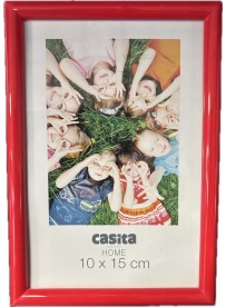 Cadre photos rouge en plastique 10/15cm 65176