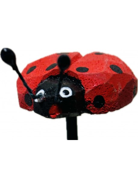 Pics coccinelle en bois 5cm 6pces 11116